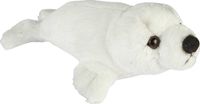 Ravensden Pluche Knuffel Zeehonden Pup - Wit - 15 cm