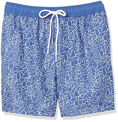 Amazon Essentials Men's Quick-Dry Swim Trunks - 7" Inseam, Light Blue, Small