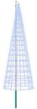 vidaXL Guirlande lumineuse avec piquet de terre et mât de drapeau 300 cm