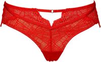 After Eden D-cup & up Tavienne Kanten String - Dames - Helder Rood - S