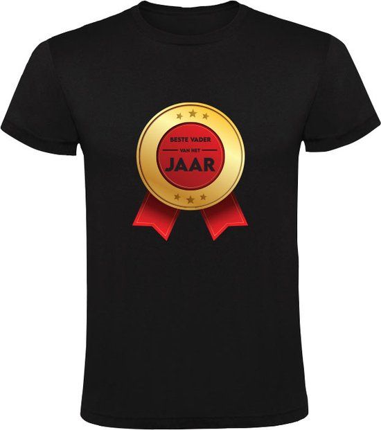 Sol's Beste vader van het jaar Heren T-shirt - Zwart - 3XL
