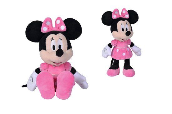 Disney Minnie Mouse Hot Pink Dress Plush - 25 cm - Pink
