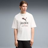 PUMA Sport Boxy Street Graphic T-shirt voor Heren, Wit, Maat XS