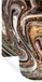 StickerSnake Muurstickers - Marmerlook - Goud - Glitter - Wit - 60x120 cm