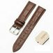 By Qubix Qubix - Crocodile leren bandje - Bruin - geschikt voor Huawei Watch 5 - 46mm