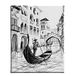 Homemania Wandfoto, Venetiaanse stad en landschap, voor woonkamer, slaapkamer, meerkleurig, 45 x 3 x 70 cm, HM20KNV45 x 70 – 30, polyester, hout