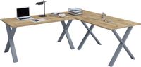 Vcm L-vormig bureau, L-vormig gamingbureau, klein hoekbureau, thuisbureau, wit hoekbureau, hoekcomputerbureau, hoekbureau met lades, modern hoekbureau, bureauhoek, diep bureau, L-vormig bureau met lades, werkstation, L-vormig hoekbureau, hoekbureau met