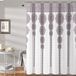 Lush Decor Stripe Medaillon douchegordijn-stof mandala, bohemien, Damask print ontwerp, 183 x 183 cm, paars