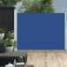 Maison Exclusive - Pare-soleil extensible avec panneaux latéraux, 140x500 cm, bleu