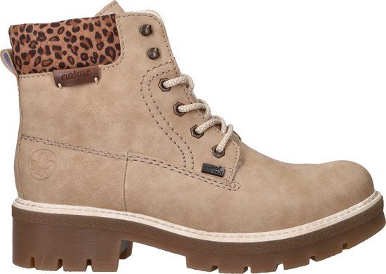 Rieker Veterboots Dames Beige Maat 43