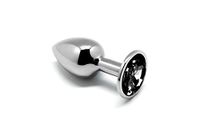 Alive Mini Metal Butt Plug Anal Pleasure Black L