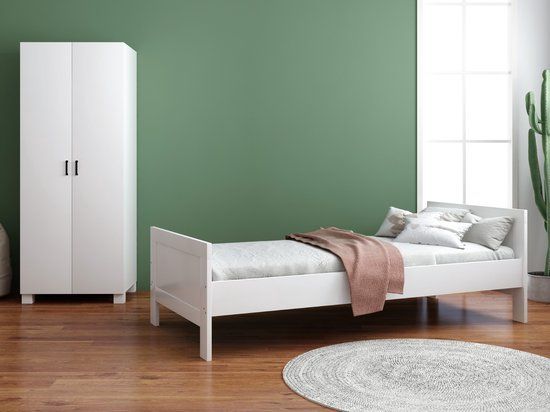 Cabino Born Lucky ® Tienerkamer Noel Wit 2 Delig met Mila Kledingkast Wit