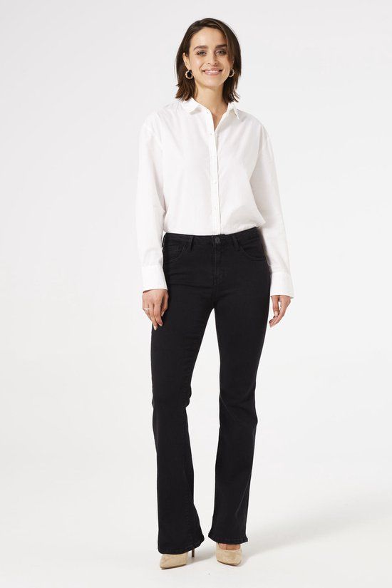 GARCIA Celia Flared Jeans Women Black Denim - Size W33/L30