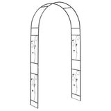 vidaXL Tuinboog - Zwart - Metaal - 115 x 37 x 231 cm