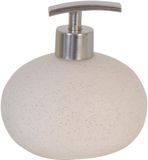 MSV Manali Zeepdispenser - Wit/Beige - Kunststof