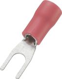 TRU COMPONENTS 745224 Vorkkabelschoen 0.50 mm² 1.50 mm² Schachtdiameter=3.2 mm Deels geïsoleerd Rood 100 stuk(s)