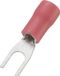 TRU COMPONENTS 745224 Vorkkabelschoen 0.50 mm² 1.50 mm² Schachtdiameter=3.2 mm Deels geïsoleerd Rood 100 stuk(s)