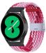 By Qubix Qubix - Braided nylon bandje - Roze gemêleerd - geschikt voor Huawei Watch 5 - 46mm