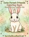 Cute Forest Friends Coloring Book: Simple and Easy Coloring Pages for Kids