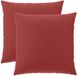 vidaXL - Kussensloop - 2 stuks - Heerlen - Wijnrood - 60 x 60 cm - Polyester