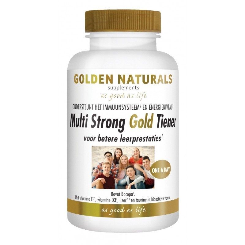Golden Naturals Multi Strong Gold Tiener Tabletten - 8718164647185