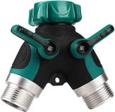 Dailygoods Tuyau d'arrosage Y-connecteur pour 2 personnes 1 pouce
