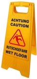 ProPlus Pat Europe B.V. Geel waarschuwingsbord opgepast gladde vloer - 58 cm x 28 cm