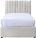 Vente-unique Bedframe stof beige 90 x 190 cm