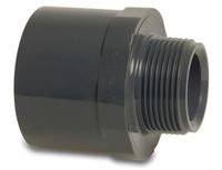 PVC Puntstuk 50/63mm x 1.1/4" 10 bar