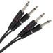 Plugger Mannelijke Jack/Male Mono 0.60m Audio Kabel, Zwart