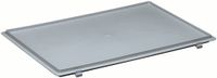 Lockweiler Scharnierdeksel | polypropyleen L300xB200mm | grijs voor transport-stapelkratten | 1 stuk - NBC32-139901320118822
