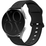 xoxo Wildhearts Samsung Galaxy Watch 4 Classic 42mm Silikonarmband Leopardenmuster (Noir)