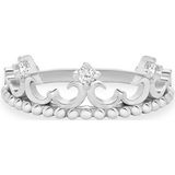 Brilio RI115W - Zilveren Kroon Ring met Zirkonia's - Maat 62
