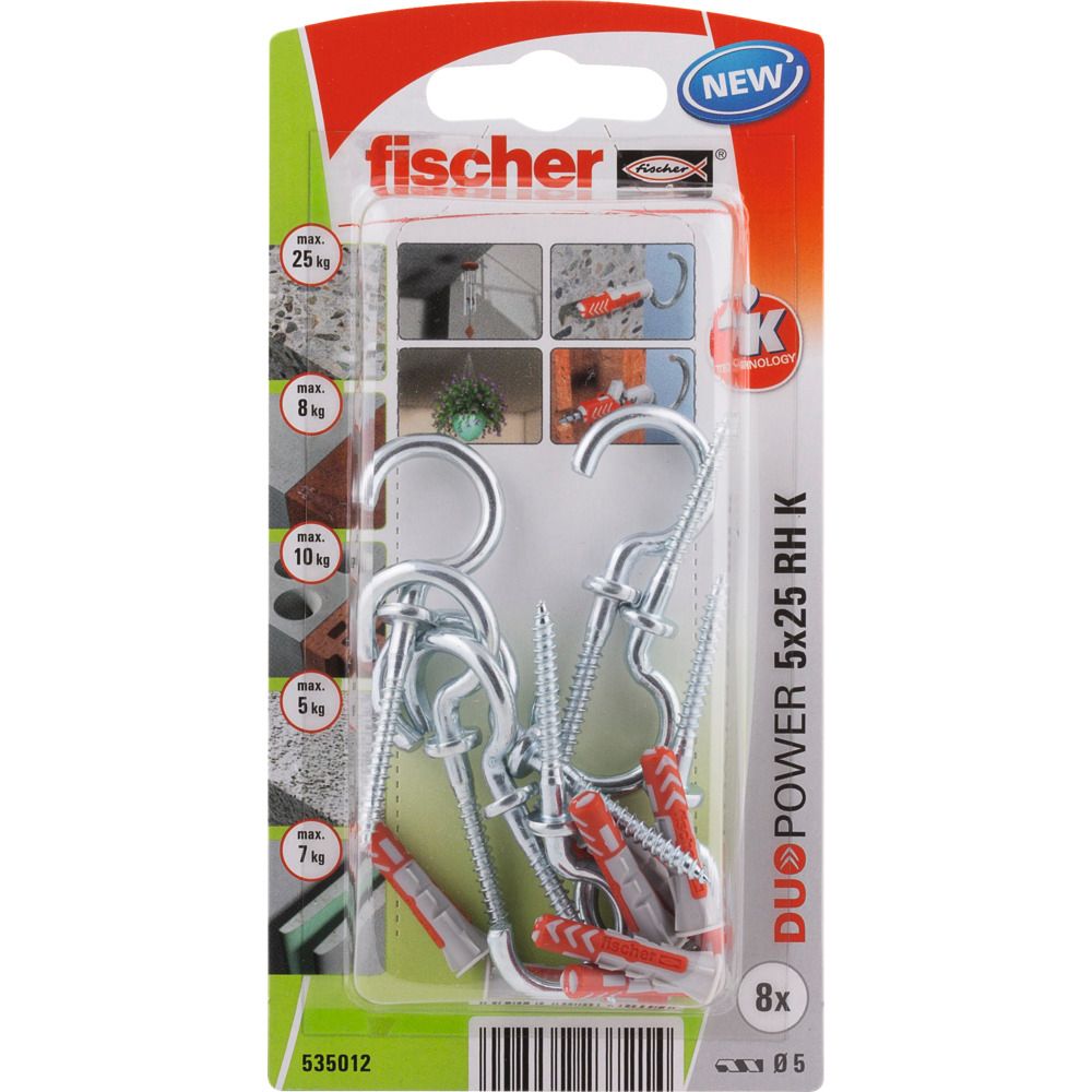 Fischer DUOPOWER 5 x 25 RH | 535012 | Lamellendeuvels | Metaal, Kunststof