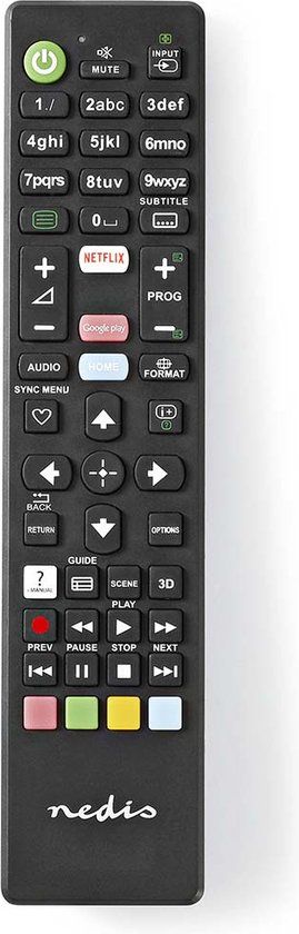Nedis Vervangende Afstandsbediening voor Sony TV - Zwart