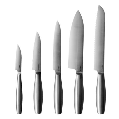 Boska Messenset Copenhagen - 5-Piece Kitchen Knife Set - Stainless Steel - Dishwasher Safe