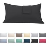 ECOMMERC3 Kussensloop, 150 cm, extra zacht en comfortabel, zwart, gemaakt in Spanje, ademend, gemakkelijk te wassen