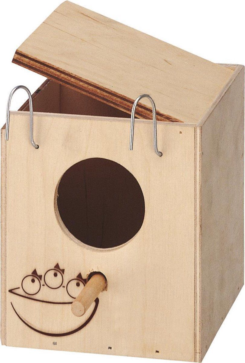 Ferplast Nido Mini Vogelhuisje - Hout - Beige