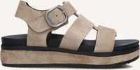 Shabbies Amsterdam Maro Bold Sandaal Suède Taupe - Maat 40
