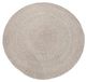 Tapis d'extérieur rond en PET recyclé Beige/Rosa