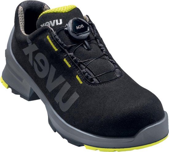 Uvex 1 Veiligheidsschoen S2 BOA 25424 - Zwart/Limoen - 46