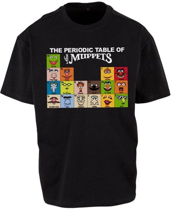 Die Muppets Muppets Die Muppets The Periodic Table T-shirt - Zwart - 3XL