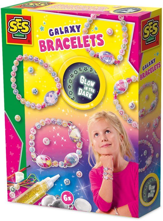 SES Creative Galaxy - Glow in the dark armbanden