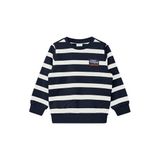 s.Oliver gestreepte sweater - marineblauw