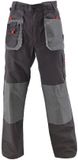 AWTools Werkbroek AW02414 - Heren - Grijs - XXL - Polyester-katoen - Met kniezak