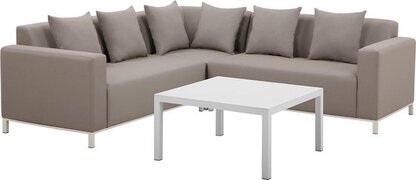 Beliani Loungeset beige BELIZE