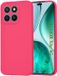 Techsuit Hoesje geschikt voor HONOR X8c - Soft Flex Silicone Back Cover - Hot Pink