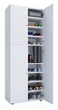 Hioshop Lona XXL Schoenenkast 4 deuren wit.