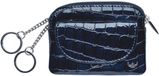 Golden Head Sleuteletui / Sleutelhouder / Sleuteltasje Met Rits - Leer - Cayenne - Blauw Croco