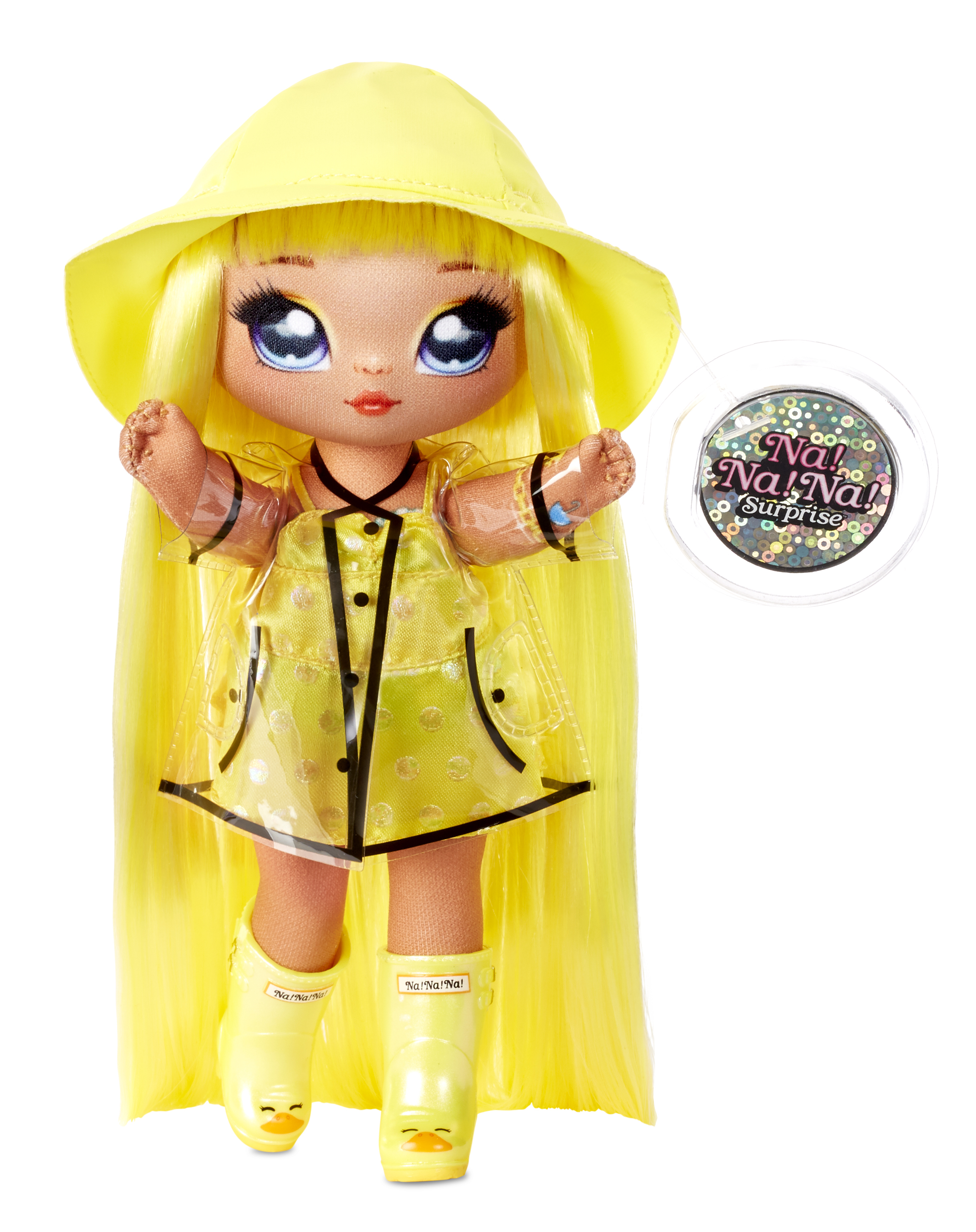 MGA Entertainment 2-in-1-modepop en tasje met glinsterende lovertjes uit de Sparkle-serie - Daria Duckie